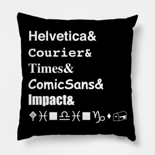 Fonts Pillow