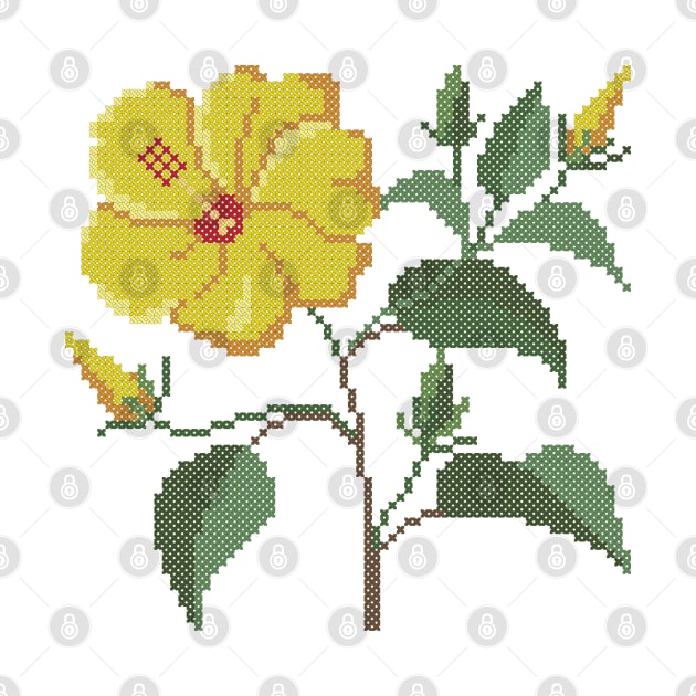 Hawaii State Flower Yellow Hibiscus by inotyler