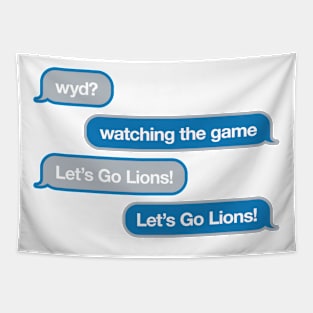 Lions WYD Text Tapestry