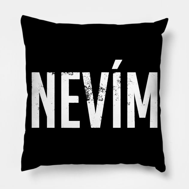 Nevim Czech Teacher Czechia Cesko - I Don't Know Pillow by Alita Dehan