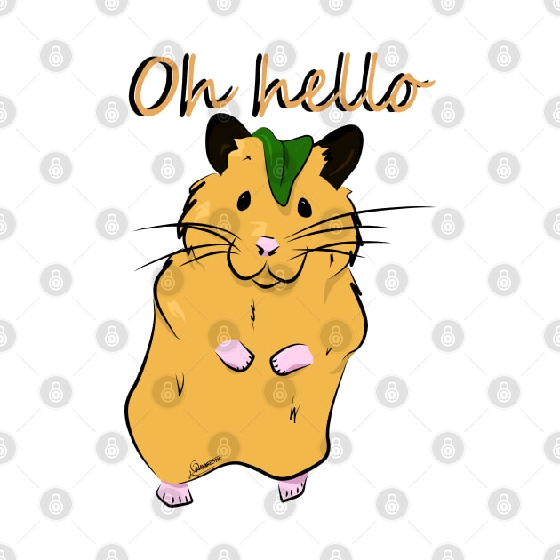 Hamster "Oh Hello" by Orianartistic