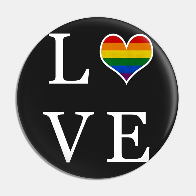 LGBT Gay Pride - LOVE Pin by gayprideandpassion