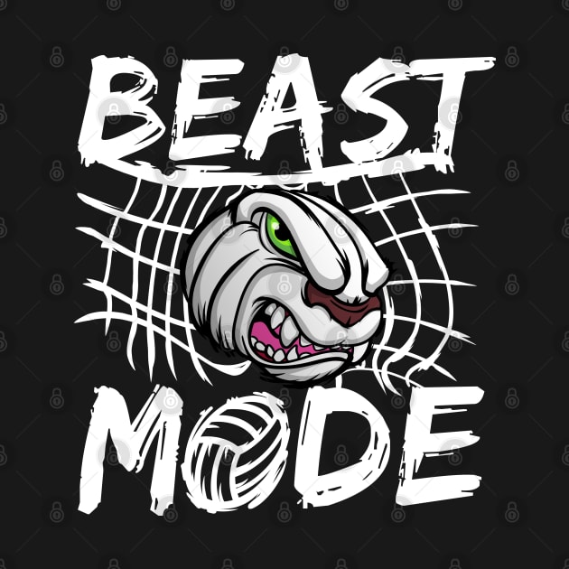 Volleyball BEAST MODE by MakeNineDesigns