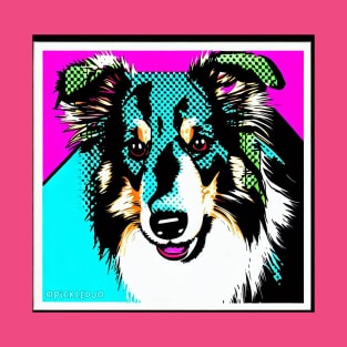 Collie Pop Art T-Shirt