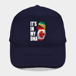 Guyanese And Canadian Mix Heritage DNA Flag Hat