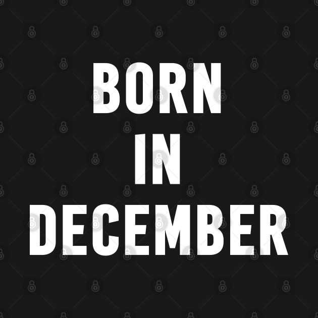 Born in December Text by Mairuem