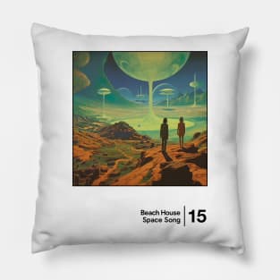 Beach House / Minimal Graphic Artwork Design Pillow