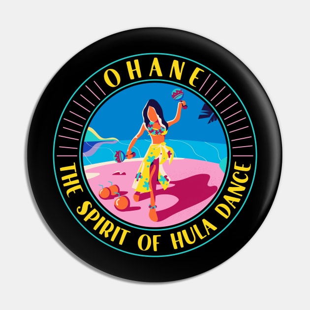 Hawaiian Islands Souvenir Ohane The Spirit Of Hula Dance Pin by Caskara