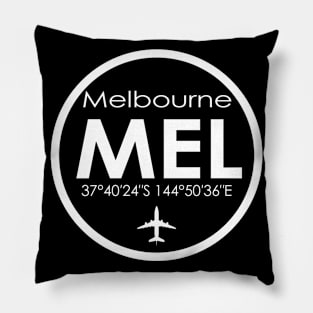 MEL, Melbourne Tullamarine International Airport Pillow