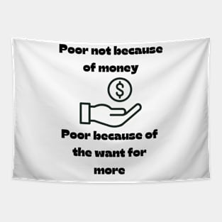 Poor money mindset Tapestry