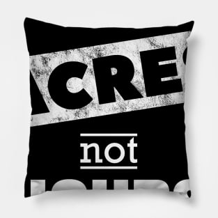 I Work In Acres Not Hours Farmer Farming Gift Pillow