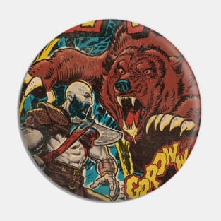 GOW Bear Scene Comic Cover fan art Pin