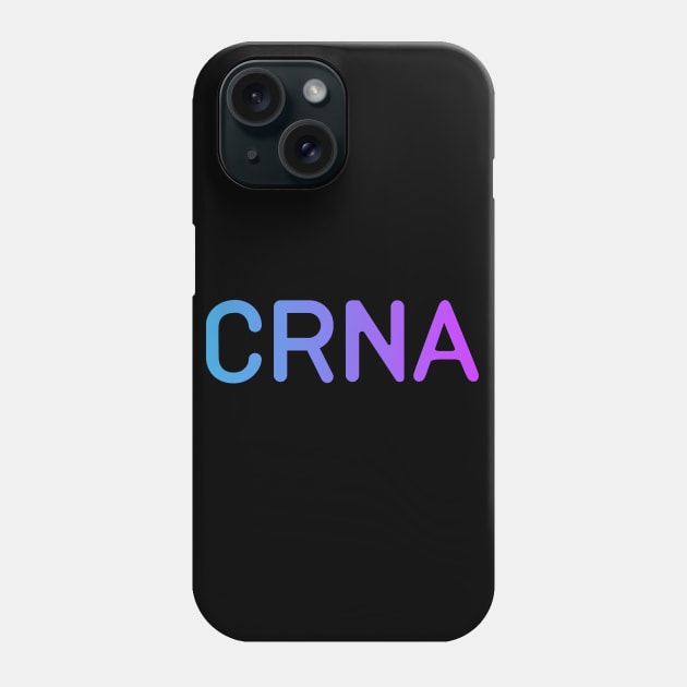 CRNA Nurse Anesthetist Retro Design Phone Case by Zen Cosmos Official