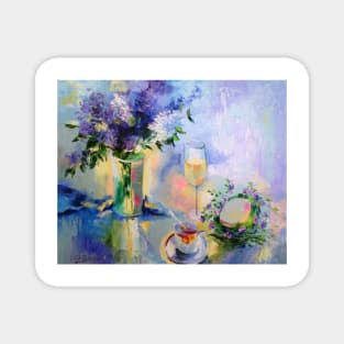 Still life with flowers Magnet