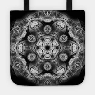 Magical black and white mandala 004 Tote