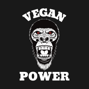 Vegan Power Workout, Gorilla Head T-Shirt