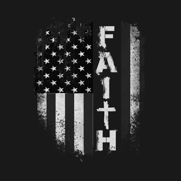 Jesus Faith American Flag 4th OF July Gift by Ohooha