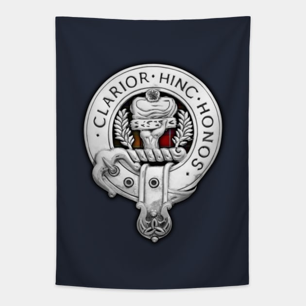 Clan Buchanan Crest & Tartan Tapestry by Taylor'd Designs