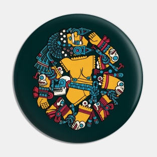 Coyolxāuhqui Aztec Goddess Pin