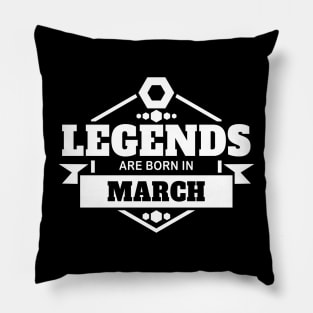 march birthday Pillow