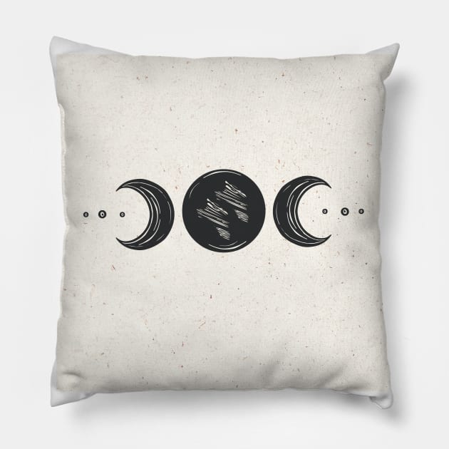 Luna Soul Series 11 Pillow by studioaartanddesign