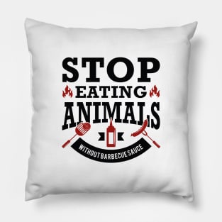 Stop Eating Animals Pillow