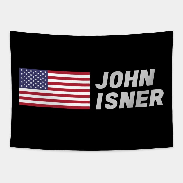 John Isner Tapestry by mapreduce