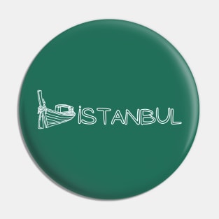 Istanbul Boat Pin