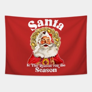 Santa is the Reason for the Season Tapestry