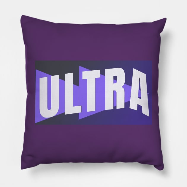 Ultra Violet Pillow by Aurora X