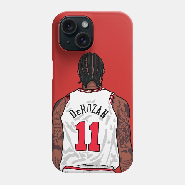 DeMar Derozan Back-To Phone Case by rattraptees