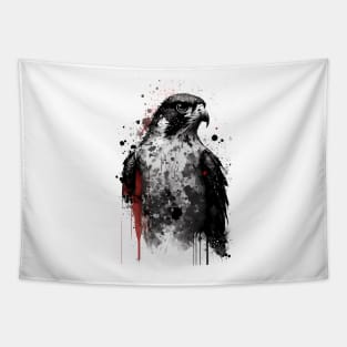 Peregrine Falcon Portrait Tapestry