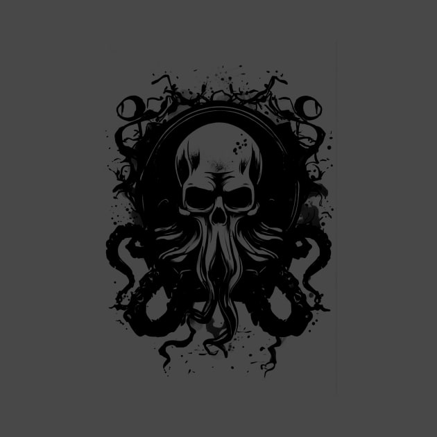 skull face octopus by huwagpobjj