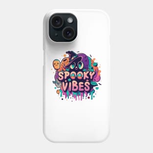 "Spooky Vibes" design Phone Case