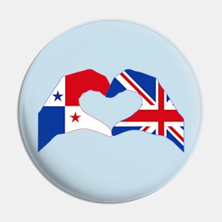 We Heart Panama & UK Patriot Flag Series Pin