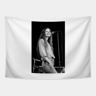 Edie Brickell BW Photograph Tapestry