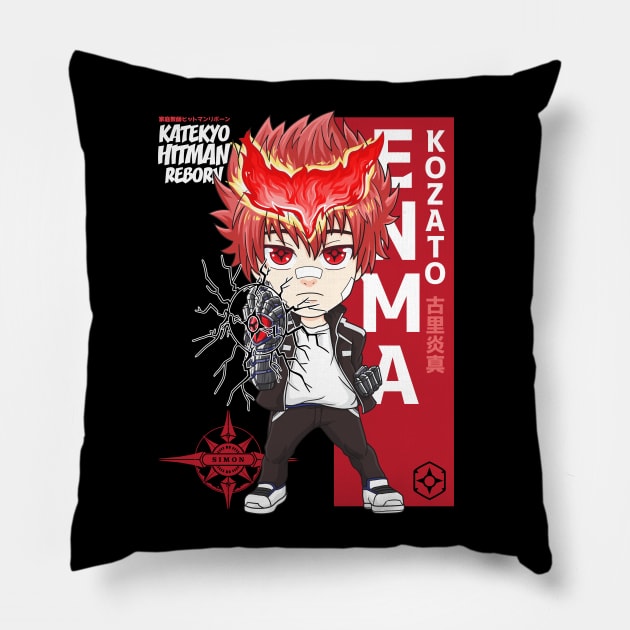 Chibi Enma Kozato Pillow by TeeTowArt