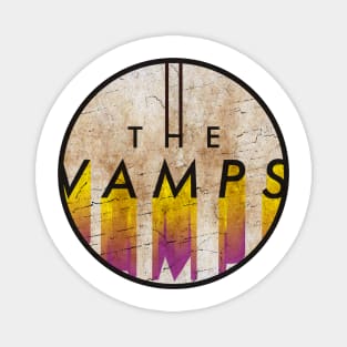 The Vamps - VINTAGE YELLOW CIRCLE Magnet