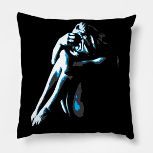 woman silhouette art Pillow