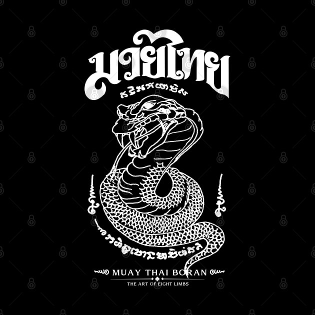 Muay Thai Sak Yant Snake by KewaleeTee