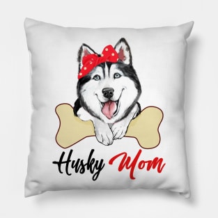 Husky Mom Dog Owner Mothers Day Gift Pillow