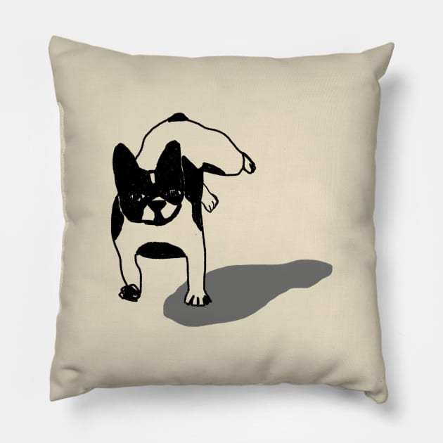 Pug Pillow by Little  Eagle