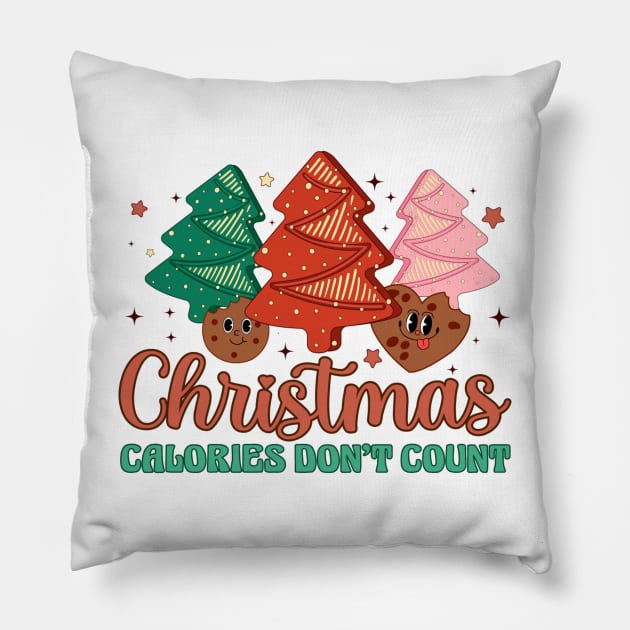 christmas calories don't count Pillow by AllanahCrispen