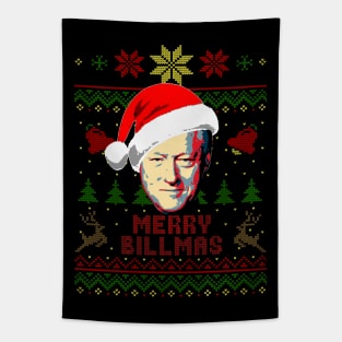 Bill Clinton Merry Clintmas Tapestry