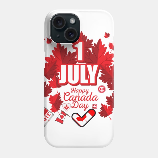 canada day Phone Case by MeKong