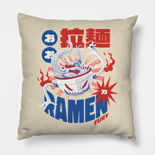 Ramen Monster: A Foodie's Delight Pillow