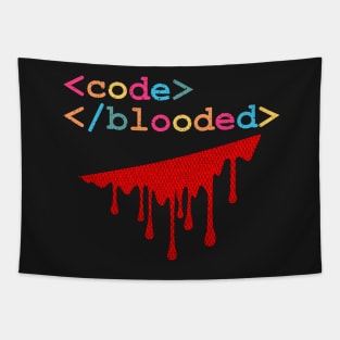 Code-Blooded with Syntax Colors Tapestry