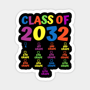 Class Of 2032 Grade Kindergarten Grow With Me Handprint Gift Magnet