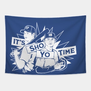 Shohei Ohtani & Yoshinobu Yamamoto It's Sho-Yo Time Tapestry