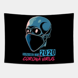 Survival Life 2020 From Corona Virus Tapestry